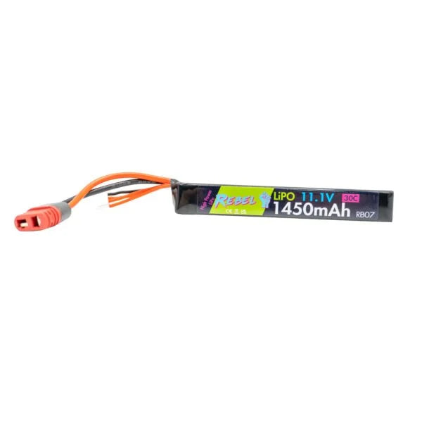 Rebel Battery - 1450mAh Lipo 11.1V 30C Stick - Deans