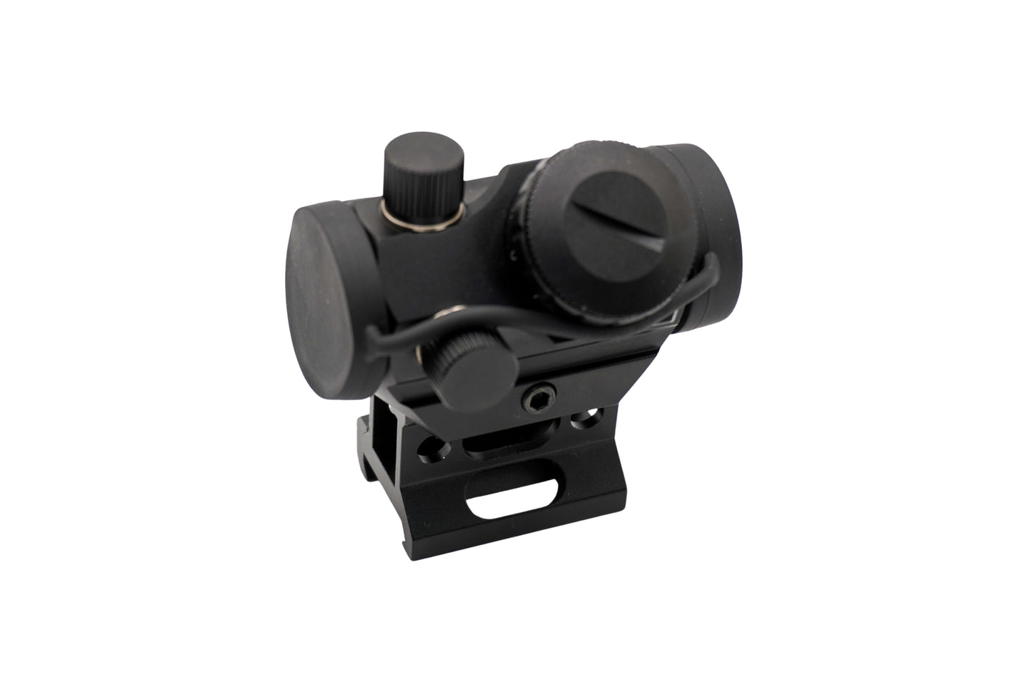 Rebel Precision Red Dot Sight with 1-Inch Riser Mount – Black (Battery Included)