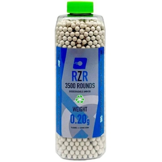 RZR Airsoft BBs Biodegradable (3500R Bottle) 0.20g