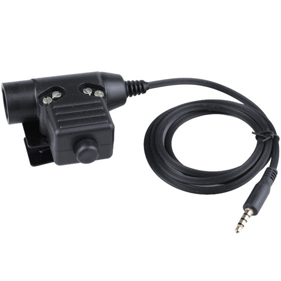 Push To Talk (PTT) Adapter for Communication Headsets (Single AUX)